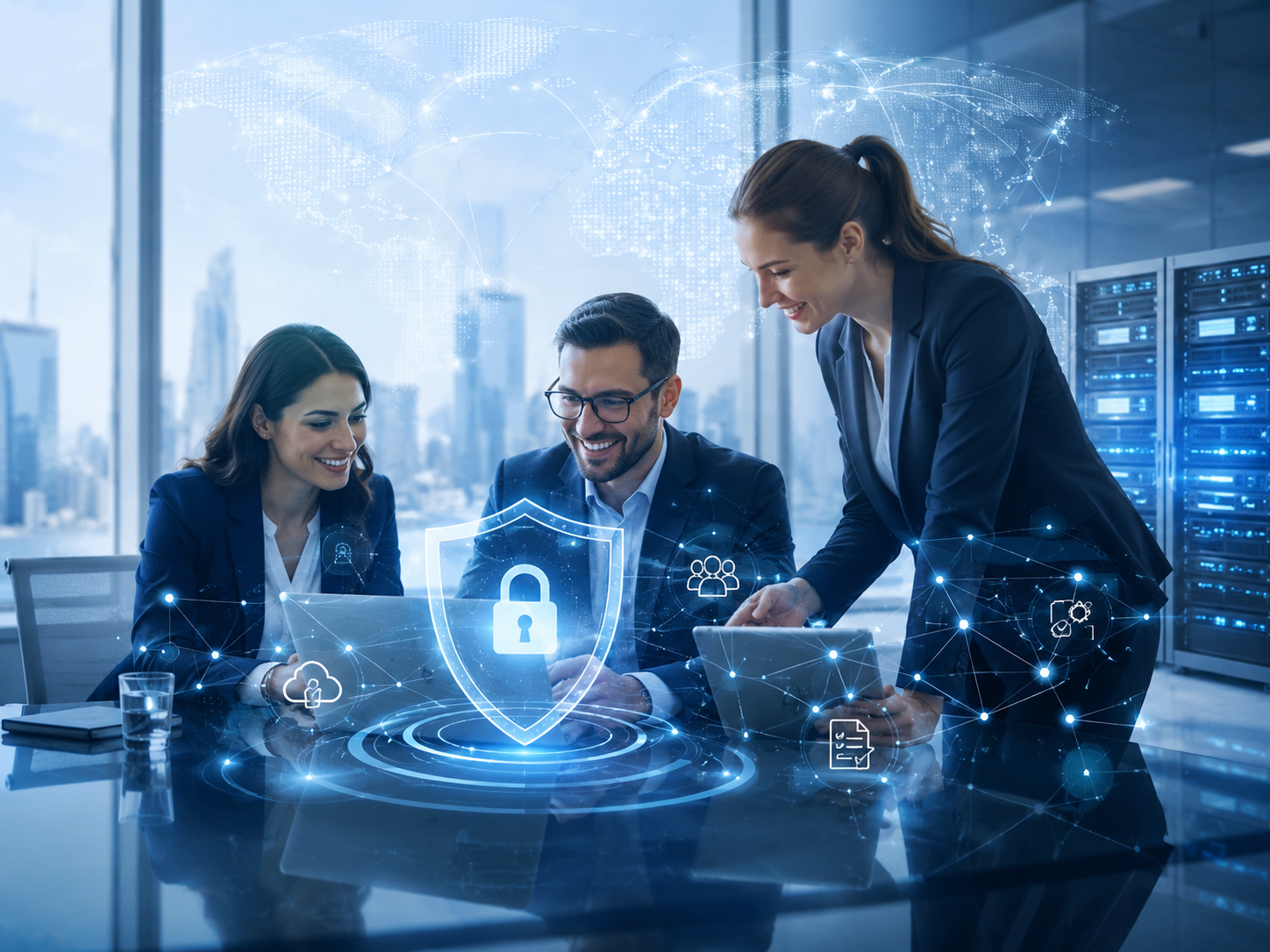 Johanna private AI architecture flow for enterprise operations